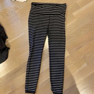Athleta striped leggings